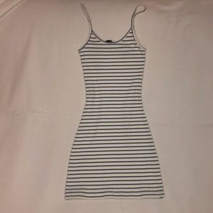 stretchy body con striped brandy melville dress